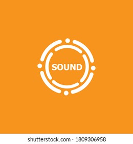Sound logo. minimalist speaker represent by this logo. Recommended for Sound company logo .
