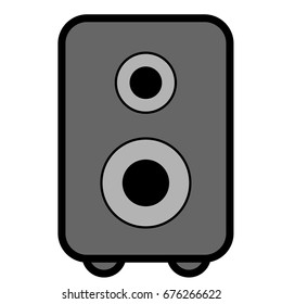 sound loud speaker icon flat color