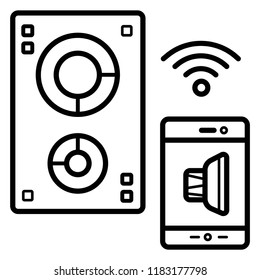 sound loud speaker vector illustration