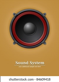 sound loud speaker vector illustration