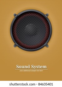 sound loud speaker vector illustration