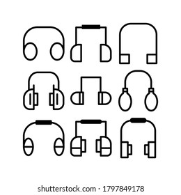 Icono de dispositivo de medición de sonido o logotipo símbolo de signo aislado ilustración vectorial - Colección de iconos vectoriales de estilo negro de alta calidad
