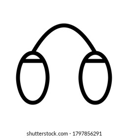 Icono de dispositivo de medición de sonido o logotipo símbolo de signo aislado ilustración vectorial - iconos vectoriales de estilo negro de alta calidad
