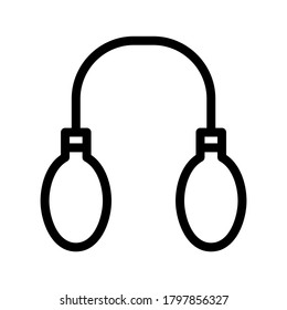 Icono de dispositivo de medición de sonido o logotipo símbolo de signo aislado ilustración vectorial - iconos vectoriales de estilo negro de alta calidad
