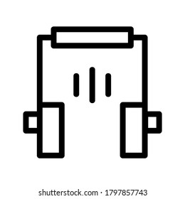 Icono de dispositivo de medición de sonido o logotipo símbolo de signo aislado ilustración vectorial - iconos vectoriales de estilo negro de alta calidad
