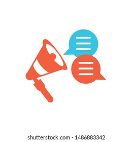 sound megaphone audio isolated icon