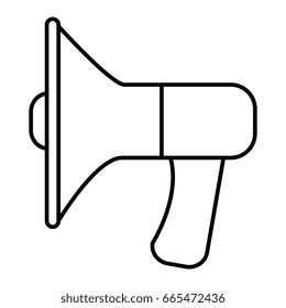 sound megaphone isolated icon
