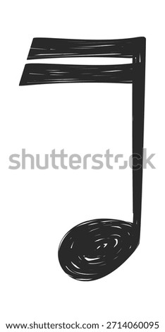 Sound melody music note doodle