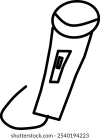 sound mic vector design illustration, web in Doodle style