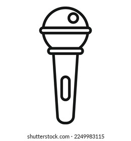 Sound Mikrofon Symbol Umrandung Vektorgrafik. Online-Chat. Media-Internet