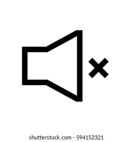 Sound mini line, icon, background and graphic. The icon is black and white, linear  flat, vector, pixel perfect, minimal, suitable for web and print. 