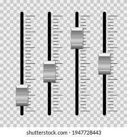 Premium Vector  Slider sound mixer