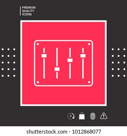 Sound mixer console icon