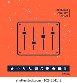 Sound mixer console icon