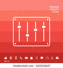 Sound mixer console icon