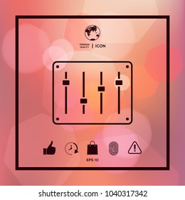 Sound mixer console icon