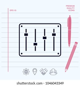 Sound mixer console icon