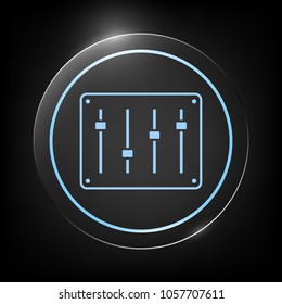 Sound mixer console icon