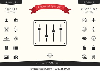 Sound mixer console icon