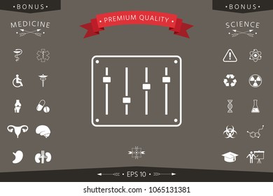 Sound mixer console icon