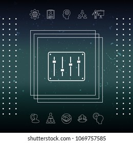Sound mixer console icon