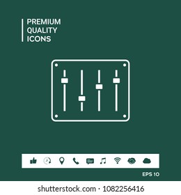 Sound mixer console icon