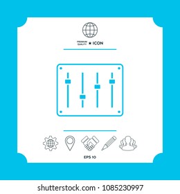 Sound mixer console icon