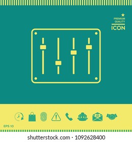 Sound mixer console icon