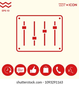 Sound mixer console icon