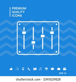 Sound mixer console icon