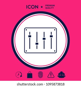 Sound mixer console icon