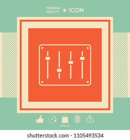 Sound mixer console icon