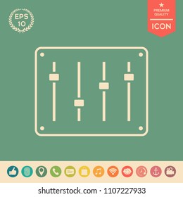 Sound mixer console icon