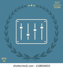Sound mixer console icon