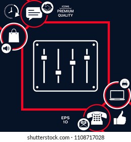 Sound mixer console icon