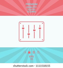 Sound mixer console icon