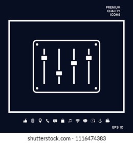 Sound mixer console icon
