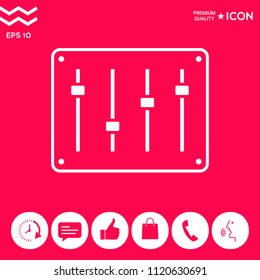 Sound mixer console icon