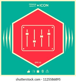 Sound mixer console icon