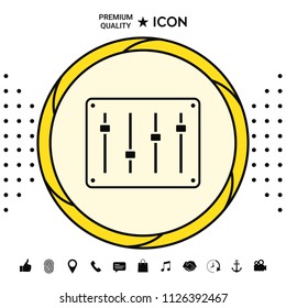 Sound mixer console icon