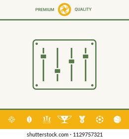Sound mixer console icon