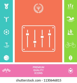 Sound mixer console icon