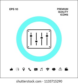 Sound mixer console icon