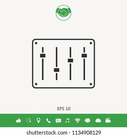 Sound mixer console icon
