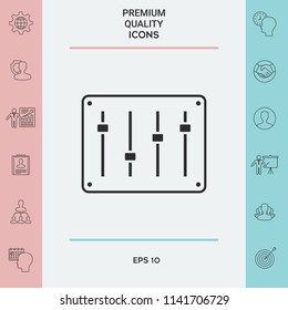 Sound mixer console icon