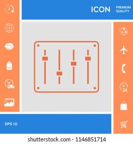 Sound mixer console icon