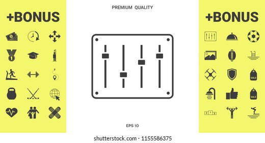 Sound mixer console icon