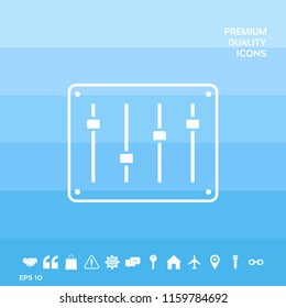 Sound mixer console icon