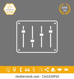 Sound mixer console icon