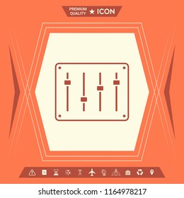 Sound mixer console icon